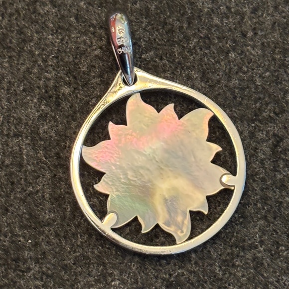 Complete set of 4 seasonal Honora mother-of-pearl pendants - Picture 7 of 11